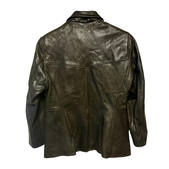 Andrew Marc Vintage Dark Brown Lambskin Leather Jacket, Womens size XS - Picture 8 of 14